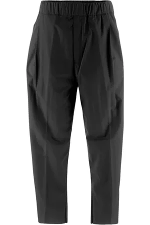 LANEUS Broeken, Heren, Zwart, XL, Katoen, Elastische taille poplin broek