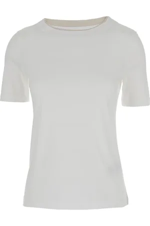 ELEVENTY Tops, Dames, Wit, M, Katoen, Witte T-shirts en Polos