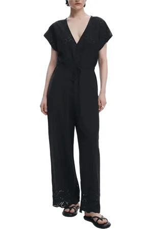 Desigual Jumpsuits & Playsuits, Dames, Zwart, XS, Polyester, Elegante jumpsuit voor elke gelegenheid