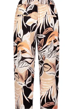 Betty Barclay Broeken, Dames, Veelkleurig, S, Bloemenprint hoge taille broek