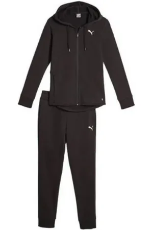 PUMA Sport, Dames, Zwart, L, Klassieke Hoodie met Volledige Rits