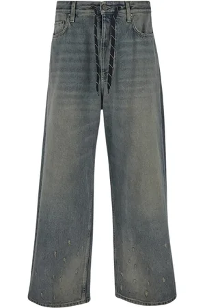 Balenciaga Jeans, Heren, Blauw, M, Unisex Modieuze Broek