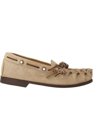 Calce Schoenen, Dames, , 40 EU, Leer, Platinum Leren Loafer met Studs