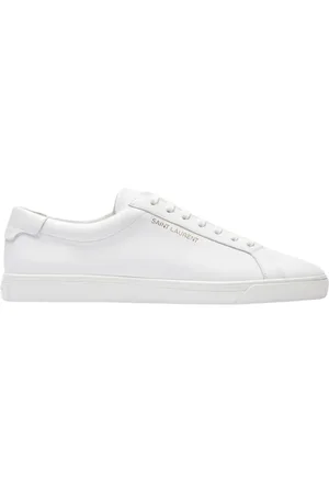 Saint Laurent Schoenen, Heren, Wit, 41 EU, Witte lage top sneakers 9030