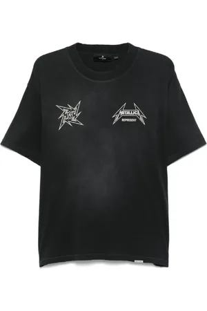 Represent Tops, Heren, Zwart, S, Katoen, Metallica Jubileum T-shirt