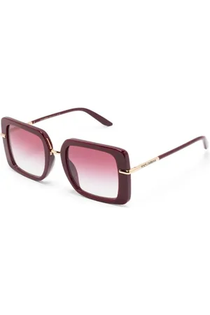Dolce & Gabbana Accessoires, Dames, Rood, 52 MM, Dg 4491 30918H Zonnebrillen