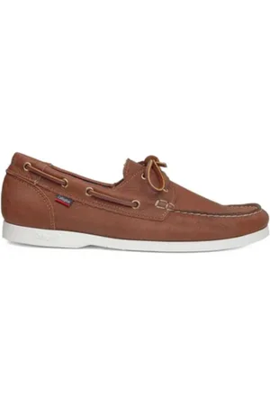 CallagHan Schoenen, Heren, Bruin, 43 EU, Leer, Leren bootschoenen voor heren