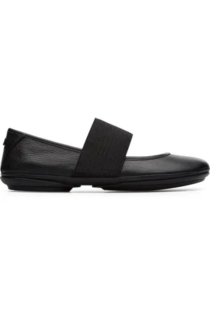 Camper Schoenen, Dames, Zwart, 38 EU, Leer, Stijlvolle leren ballerina`s 21595-018
