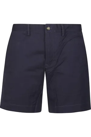 Ralph Lauren Korte broeken, Heren, Blauw, W31, Klassieke Flat Front Shorts