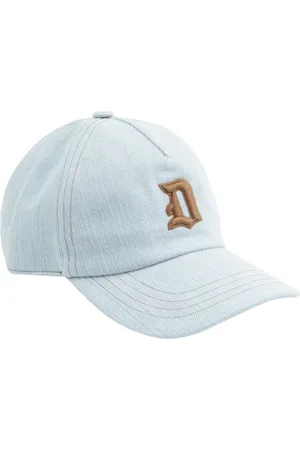 Dondup Accessoires, Heren, Blauw, ONE Size, Denim, Heldere Blauwe Denim Baseballpet