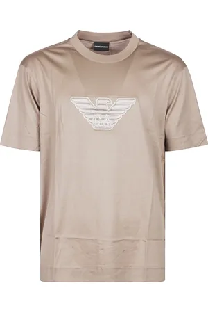 Emporio Armani Tops, Heren, , 2Xl, Geborduurd Logo T-shirt