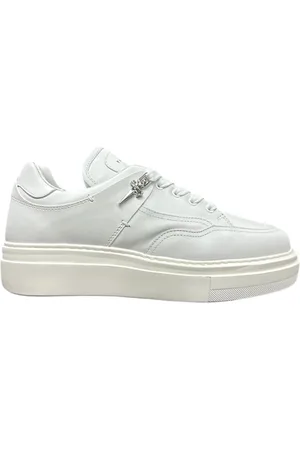 Paciotti Schoenen, Heren, Wit, 39 EU, Leer, Witte leren sneaker met metalen logo