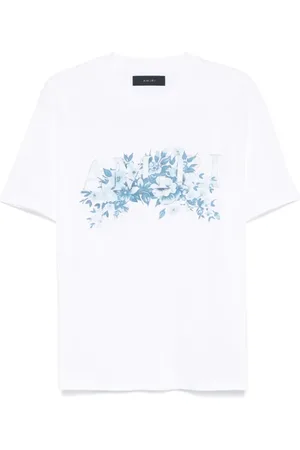 AMIRI Tops, Heren, Wit, M, Witte Garden T-shirt met Front Logo