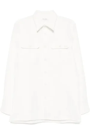 WALES BONNER Overhemden, Heren, Wit, M, Elegante Coda Shirt voor Mannen