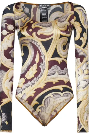Wolford Tops, Dames, Veelkleurig, S, Wol, Barok Paisley Longsleeve Top