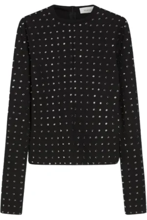 Sportmax Tops, Dames, Zwart, M, Stijlvolle Top voor Actieve Levensstijl