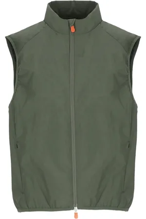 save the duck Jassen, Heren, Groen, L, Groene Tech Stof Vest Jas Mannen