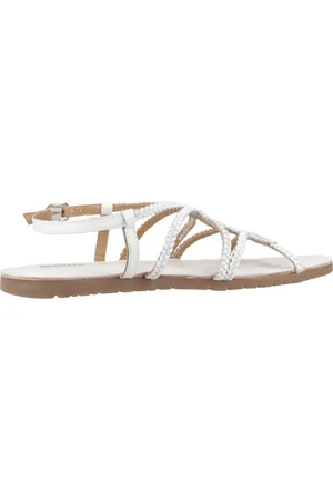 Gioseppo Schoenen, Dames, Wit, 38 EU, Orland Platte Sandalen