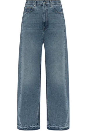 Stella McCartney Jeans, Dames, Blauw, W24, Katoen, Wijde broek