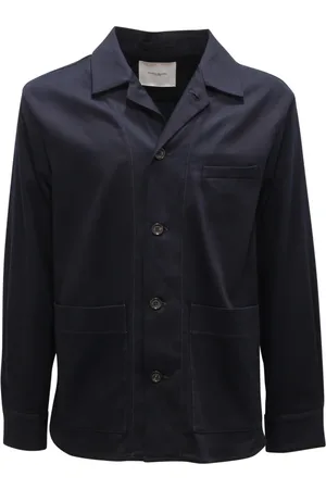 Paolo Pecora Jassen, Heren, Blauw, L, Overhemdjasje Model 24I C1M0
