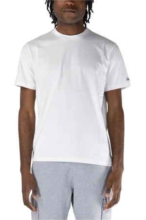 MC2 SAINT BARTH Tops, Heren, Wit, M, T-shirt met korte mouwen en geborduurd logo