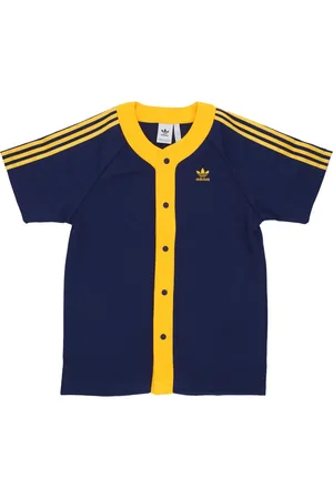 adidas Sport, Heren, Blauw, XS, Polyester, Basketbalshirt Donkerblauw/Geel