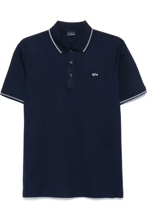 Paul & Shark Tops, Heren, Blauw, XL, Katoen, Klassieke katoenen poloshirt