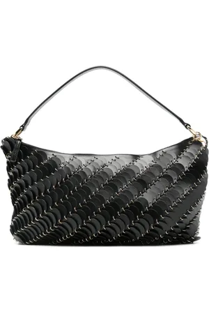 Paco rabanne Tassen, Dames, Zwart, ONE Size, Leren Handtas