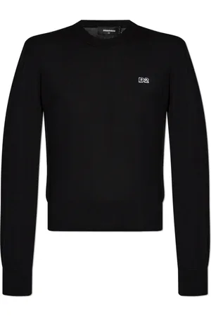 Dsquared2 Truien, Dames, Zwart, M, Katoen, Trui met logo