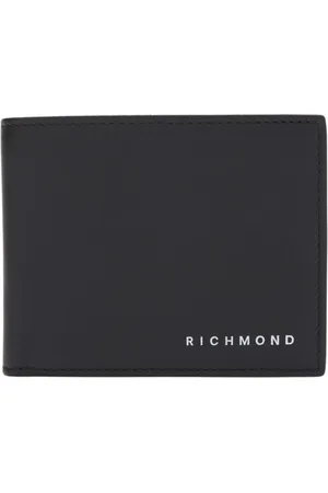 John Richmond Accessoires, Heren, Zwart, ONE Size, Leer, Wallet met Logo