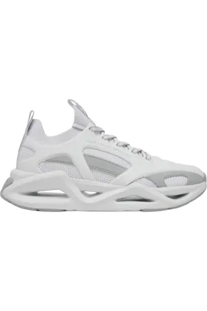 EA7 Schoenen, Heren, Wit, 42 EU, Polyester, Witte Infinity Cage Sneaker Mesh