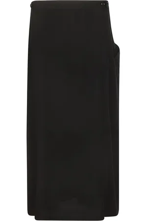 YOHJI YAMAMOTO Rokken, Dames, Zwart, M, Zwarte Geplooide Rok