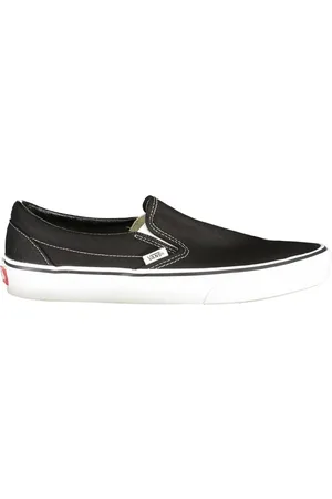 Vans Schoenen, Heren, Zwart, 46 EU, Streetwise Slip-On Sneakers met Contrasterende Details