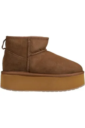 Emu Schoenen, Dames, , 39 EU, Elegante Leren Laars Dames Herfst/Winter Collectie