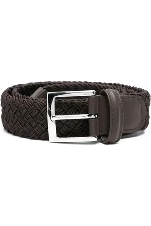 Kiton Accessoires, Heren, Bruin, 105 CM, Bruine Gesp Verstelbare Riem