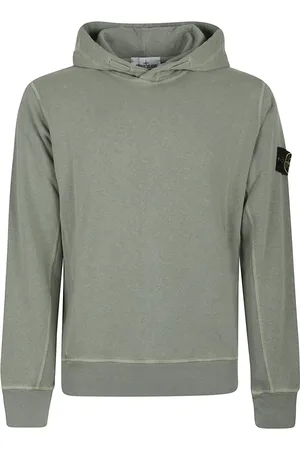 Stone Island Sweatshirts & Hoodies, Heren, Groen, M, Katoen, Casual Katoenen Sweatshirt voor Mannen