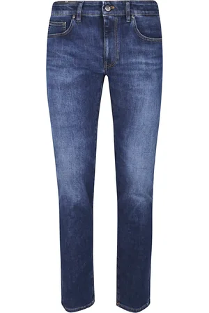 PT Torino Jeans, Heren, Blauw, W34, Denim, Swing Denim Broek