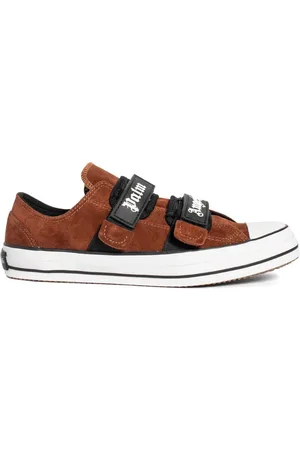 Palm Angels Schoenen, Heren, Bruin, 40 EU, Leer, Bruine Velcro Sneakers voor Mannen