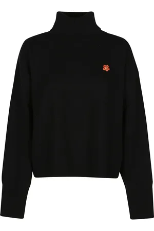 Kenzo Truien, Dames, Zwart, S, Crest Coltrui Sweater
