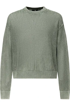 Represent Truien, Heren, Groen, M, Katoen, Bosgroene Katoenen Crewneck Sweater