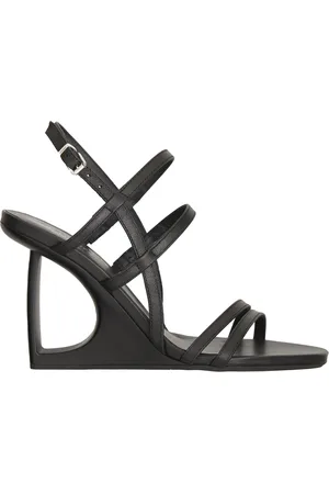 vic matiè Schoenen, Dames, Zwart, 37 1/2 EU, Hoge hak leren sandaal Logic