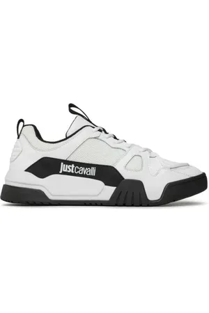 Roberto Cavalli Schoenen, Heren, Wit, 44 EU, Casual Sneakers voor Dagelijks Gebruik