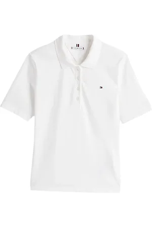 Tommy Hilfiger Tops, Dames, Wit, S, Vintage Pique Polo Shirt