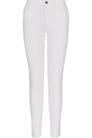 Armani Exchange Broeken, Dames, Wit, W29, Denim, Witte Skinny Fit Denim Jeans