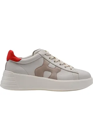 Hogan Schoenen, Dames, Grijs, 39 EU, Sneakers met geheugenschuim en leren interieur
