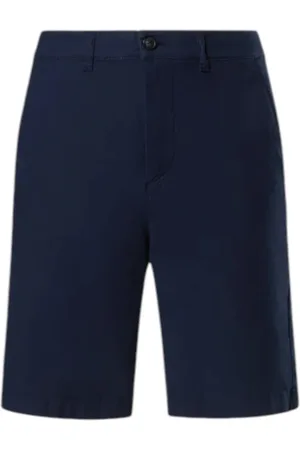 North Sails Korte broeken, Heren, Blauw, W31, Katoen, Katoenen Bermuda Shorts met Logo