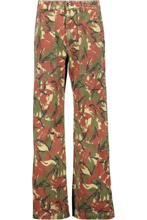 Paco rabanne Jeans, Dames, Veelkleurig, W27, Katoen, Cargo Camo Jeans Lente-Zomer Collectie