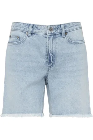 Michael Kors Korte broeken, Dames, Blauw, 2Xs, Denim, Denim Bluehaze Shorts
