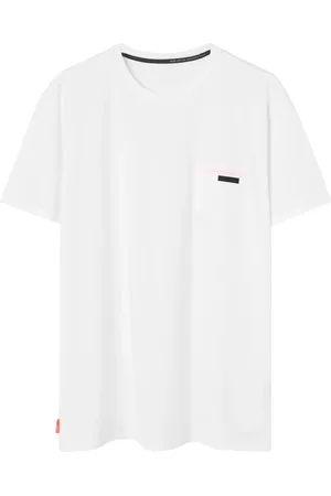 RRD Tops, Heren, Wit, S, Wit Laser-Gesneden Zak Shirt