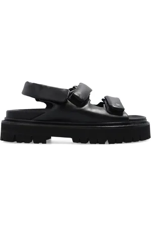 Dsquared2 Schoenen, Dames, Zwart, 39 EU, Leren sandalen